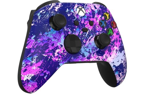 Image of Custom Controllerzz Wireless Controller for Microsoft Xbox Series X /S & Xbox One - Custom Soft Touch Feel - Custom Series X /S Controller (X /S Purple Chaos)