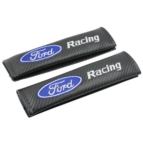 Carbon Fiber Racing Sports Style Car Seat belt Cover Shoulder Pads For Ford 1-Pair by GOOACC