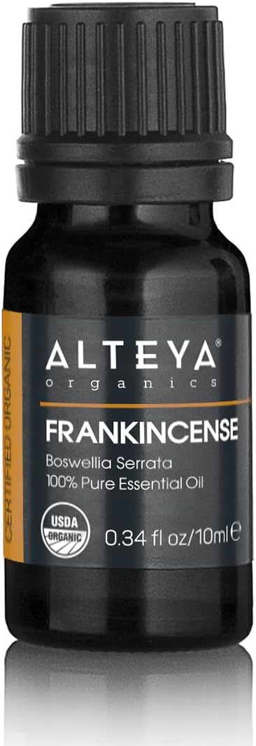 Alteya Organic Frankincense Oil (Boswellia Serrata) 10 ml - 100% USDA Certified Organic – Therapeutic Grade Frankincense Essential Oil – Perfect for Relax and Self Care