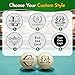 UIDMEN Personalized Billiards Cue Ball with Pouch, Engrave Text or Logo, Custom Monogram 57mm Cue Ball, Birthday Gifts for Dad, Husband, Billiards Player, Billiards Lover, Wedding Father's Day Gifts