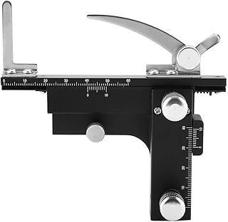 Microscope Movable Caliper, High-Precision Movable Ruler Mechanical Stage X-Y Uses on Microscope to Move The Slices