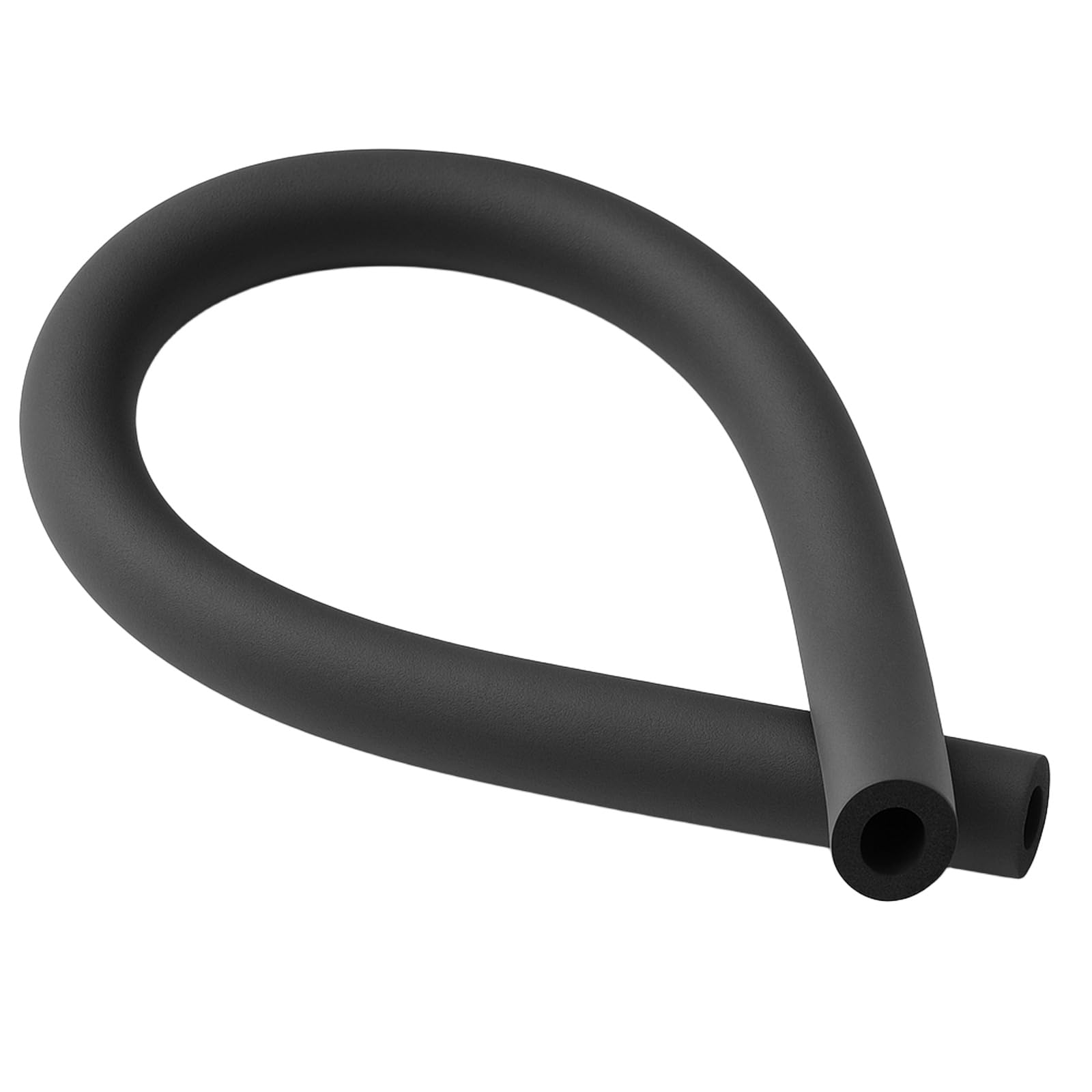 Cmanlnyk Black Foam Pipe Cover 5.9Ft - 16Mm(5/8") Id 34Mm Od 1.8M Length Water Pipe Tube Insulation Heat Preservation Hollow Hose, Wrap Foam Lagging Covering, Outdoor Winter Protection,