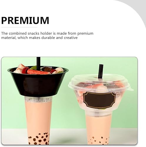 Miniatura 3 de HEMOTON Recipientes para cupcakes Cuenco para papas fritas 5 juegos de papas fritas, aperitivos, pasteles, postres para llevar, para bebidas,