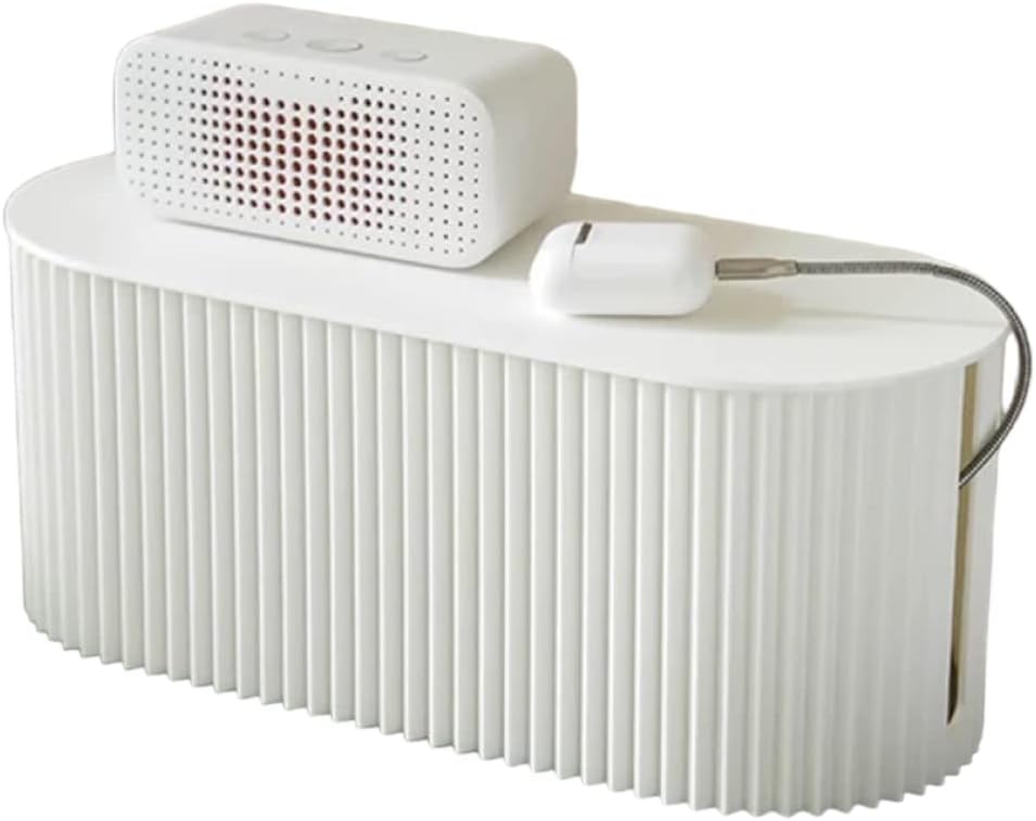 MIMACOVE Cable Management Box White Home Improvement