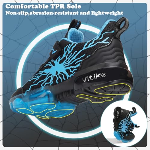 Image of VITUOFLY Boys Girls Sneakers Kids Mesh Lightweight Running Tennis Shoes