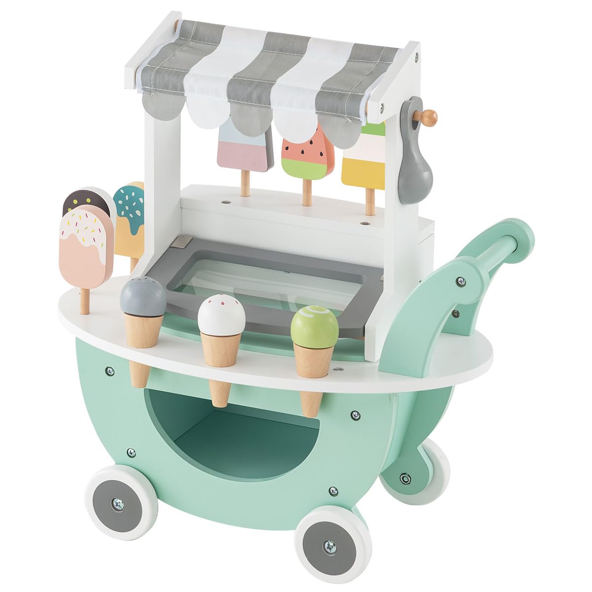 Amazon | ぼん家具 おままごとセット アイスクリーム カート 木製