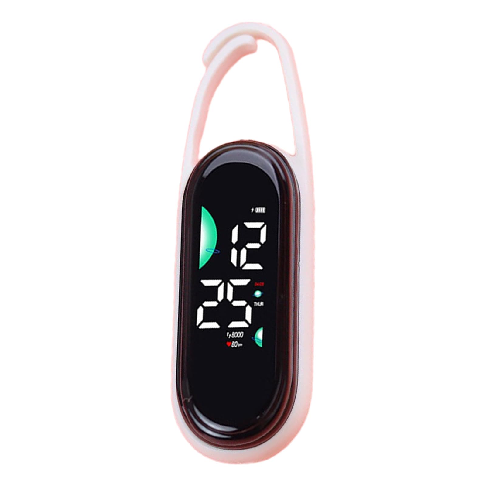 NEWFT Led Electronic Hanging Watch Keychain Pocket Watch Keyring Hangings Watches Night Light Touch Screens Digital Watches Keychain Pocket