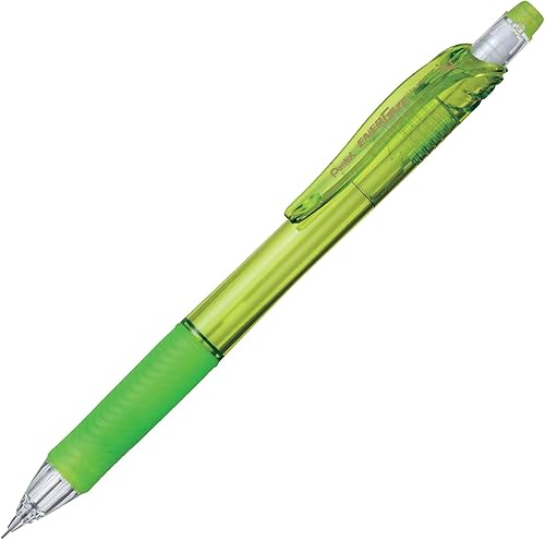 Miniatura 4 de Pentel EnerGize-X - Portaminas (0.020 in), barril verde claro, caja de 12 (PL105K)