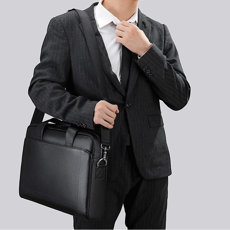 Leather Briefcase for Men Handbag Business Bag Top Layer Cowhide Briefcase Laptop Bag3