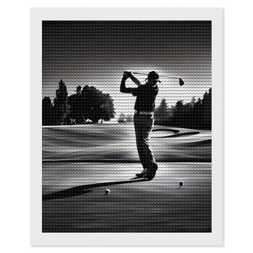 Peinture diamant golf pour salon art décoration murale maison