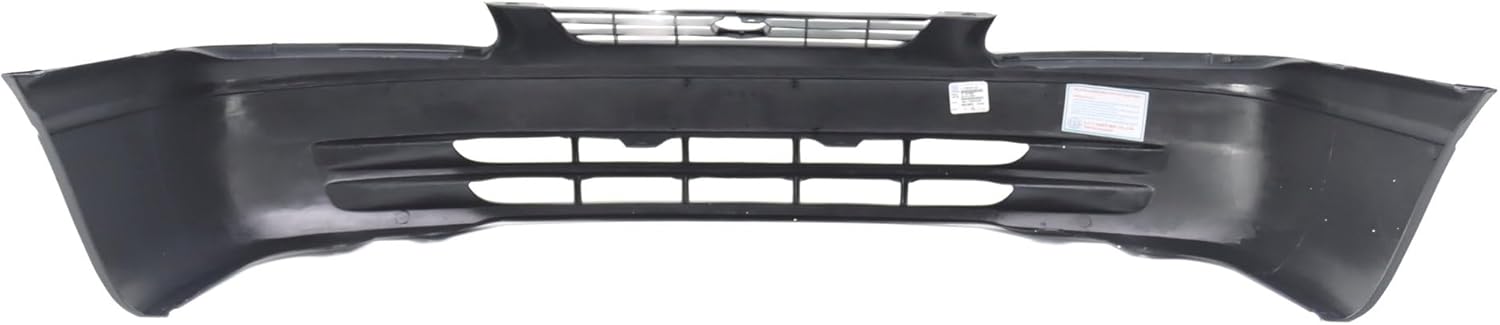 FitParts Compatible with Front Bumper Cover Fascia 1997-1999 Toyota Camry CE LE XLE Sedan 97-99. New Primed Without Sensor Holes. TO1000187 52119AA901