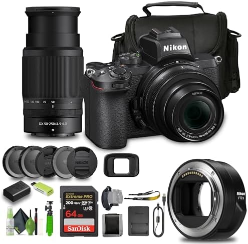 Nikon Z50 Compact Lightweight Mirrorless Camera with 16-50mm and ...