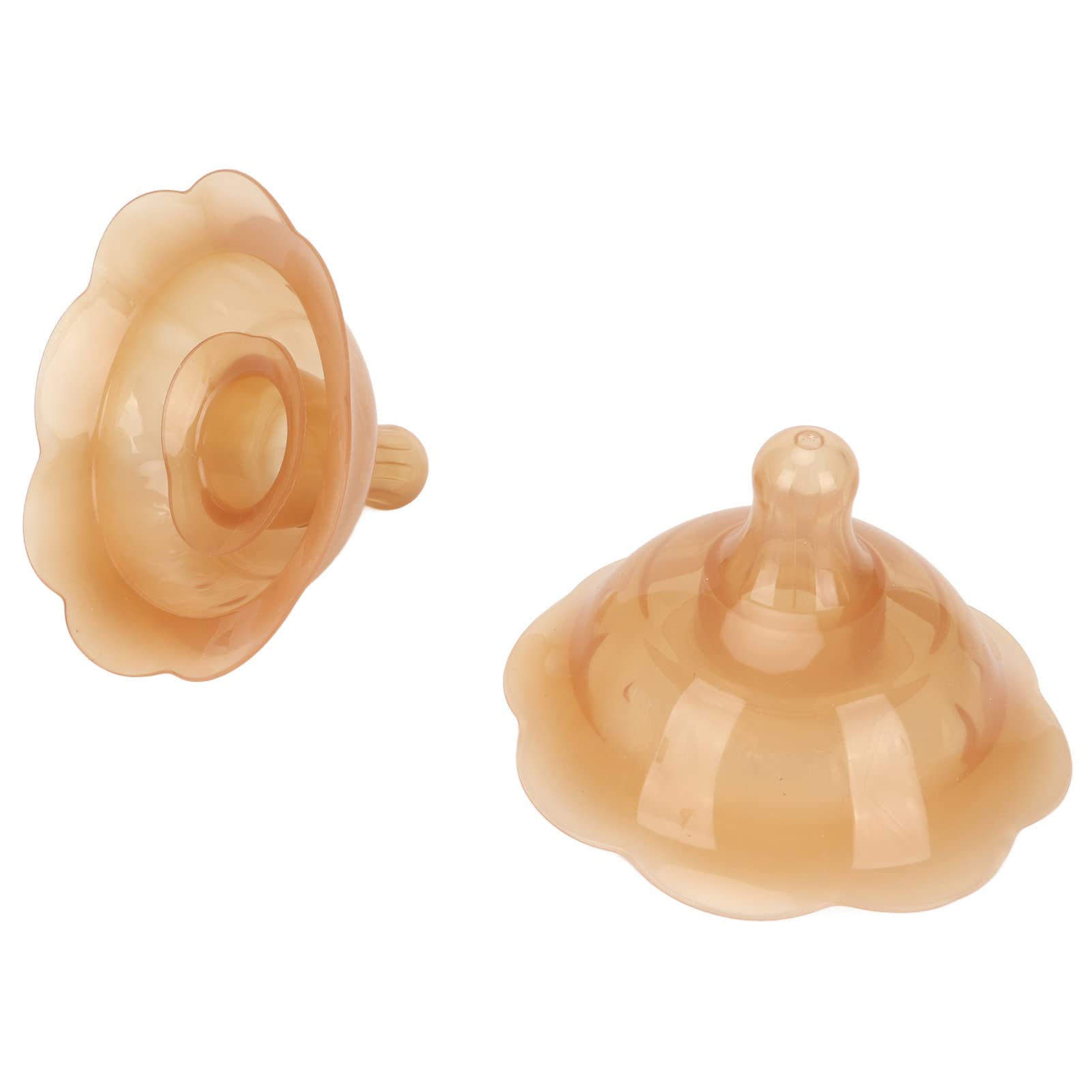 Dioche 2pcs Nipple for Breastfeeding, Double Suction Cup Silicone Nipple Protector for Nursing Newborn, for Latch Difficulties or Flat or Inverted Nipples, Wholesale Business
