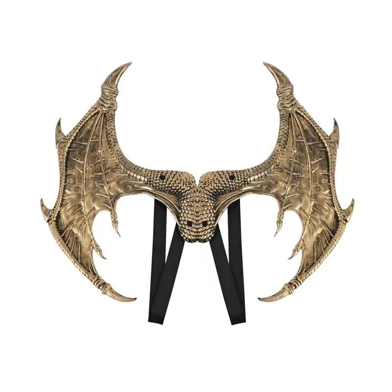 Zac's Alter Ego Fancy Dress Dragon Wings - Great for World Book Day & Halloween, Gold