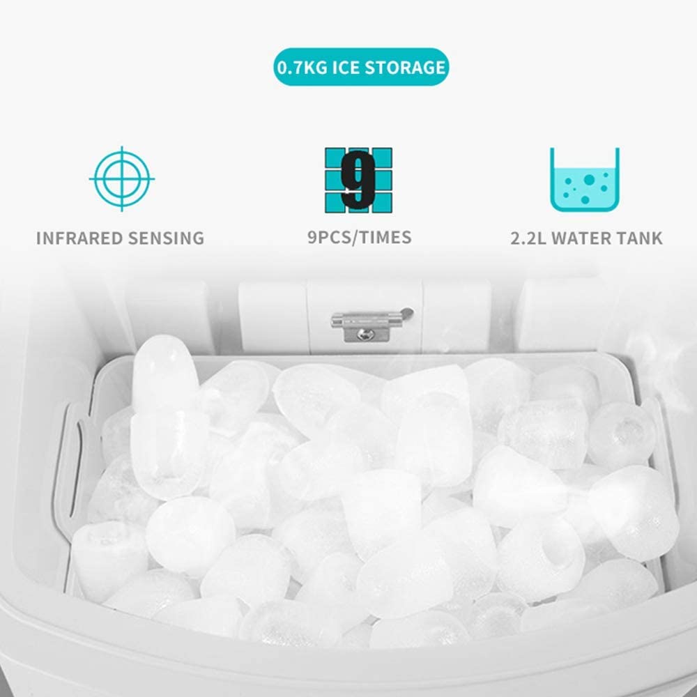 Ice storage and sensing features