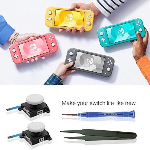 Joy-con Joystick Replacement,Original Replacement Joystick Compatible with Nintendo Switch Joy-con and Switch Lite Repair Tool Kit- 2 Pack (White) - Thumbnail 4