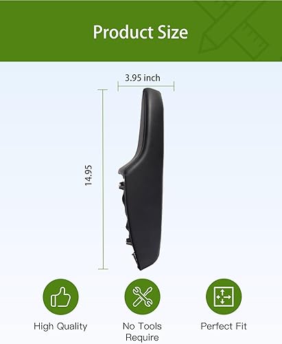 Miniatura 9 de UMISHI Reposabrazos de puerta interior del lado del pasajero delantero derecho 1WK37DX9AB compatible con Dodge Charger 2011-2023 y Chrysler 300