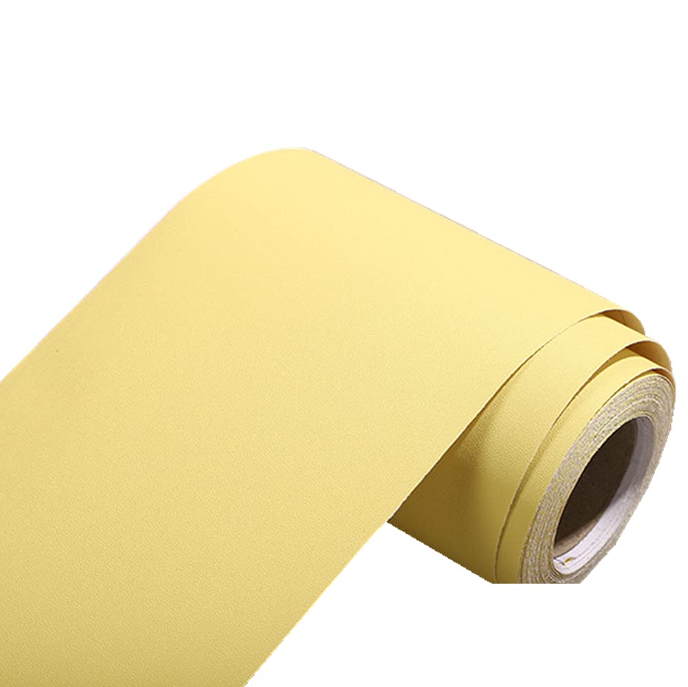 Cenefa de cocina y baño adhesiva color amarillo claro para azulejo