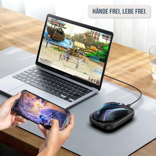 Yonktoo Mouse Jiggler, Mouse Mover und Mausbeweger für Homeoffice, mit 1,5 m USB-A-auf-USB-C-Kabel, EIN-/Ausschalter… – Ansicht 6