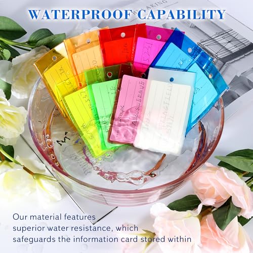10 Pack Waterproof Luggage Tags