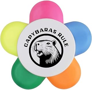 Azeeda 'Capybaras Rule' Flower Shape Highligh...