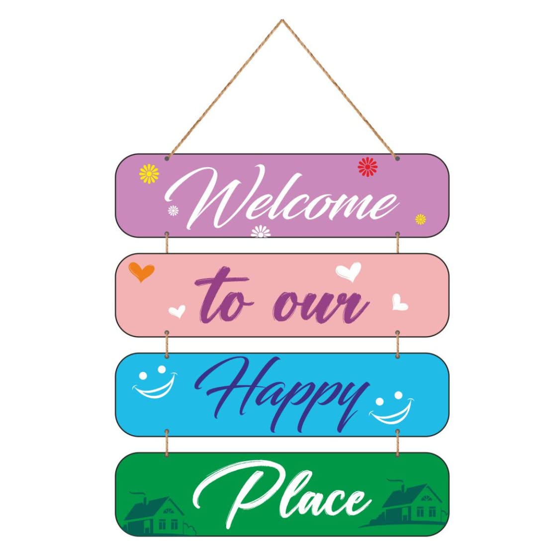 Zesta Happy Place Wooden Wall Hanging Decorative Items/Hanging Home Wall Decor Items/MDF Decoration Items for Home/Cute Wall Art For Living Room/Home Decor Items Living Room (B0C3LTBMRZ) Amazon Price History, Amazon Price Tracker