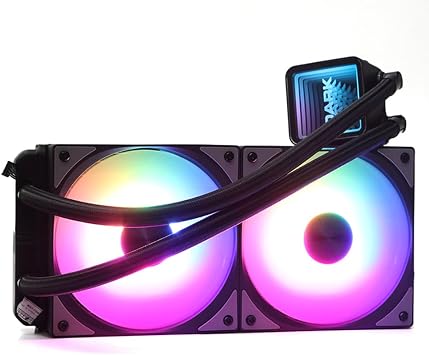 Dark AquaForce W246 240mm 2x12cm FRGB LED Fan + Pump Intel & AMD Compatible Liquid Cooling System (DKCCW246)