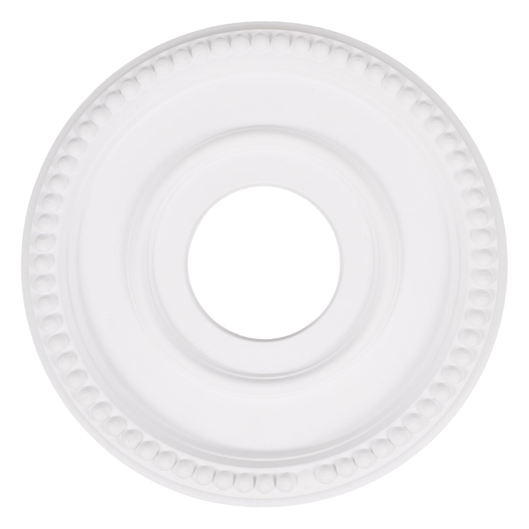 Rosace plafond PU pour lustre et cache-luminaire rond élégant