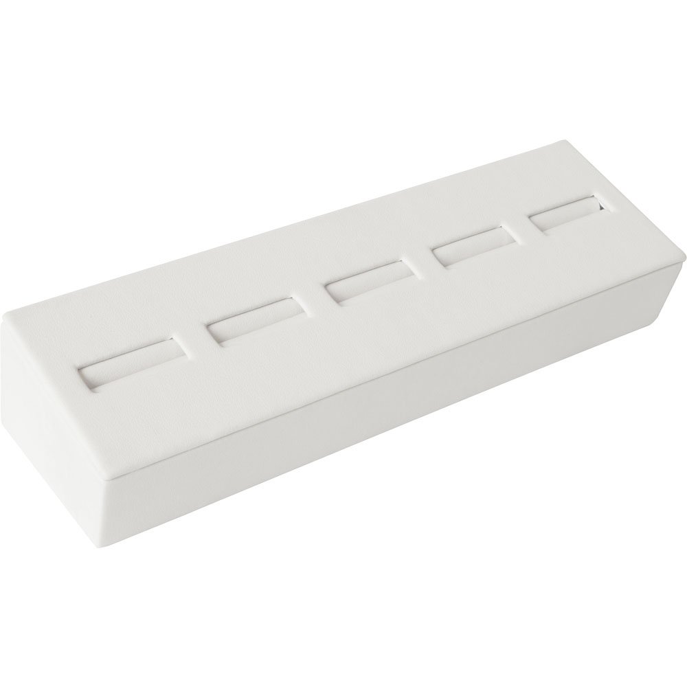 Gunther Mele DA28C05URSC Universal Ring Tray, 5 Places, 6-3/4" x 2-1/4" x 1-1/2" Size, Chalk White (Pack of 2)
