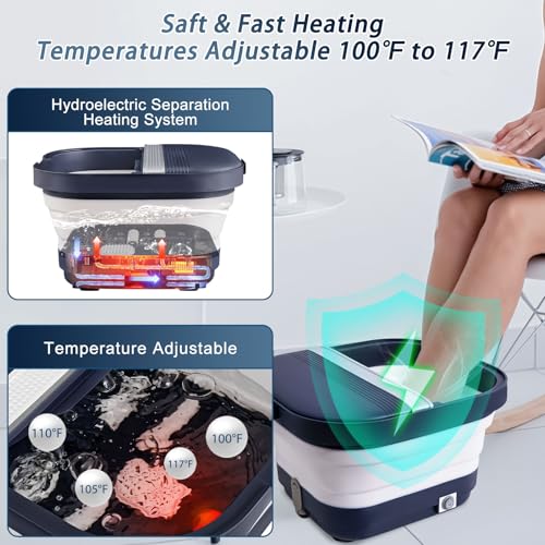 Spa para pies con calor, masaje y burbujas miniatura 4
