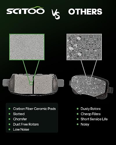 Image of SCITOO Brake Kits Front Rear Brake Rotors Brake Pad:31306;D815;31349;D905 | Fit For INFINITI For I35 2002-2004,For Nissan For Maxima 2002-2003