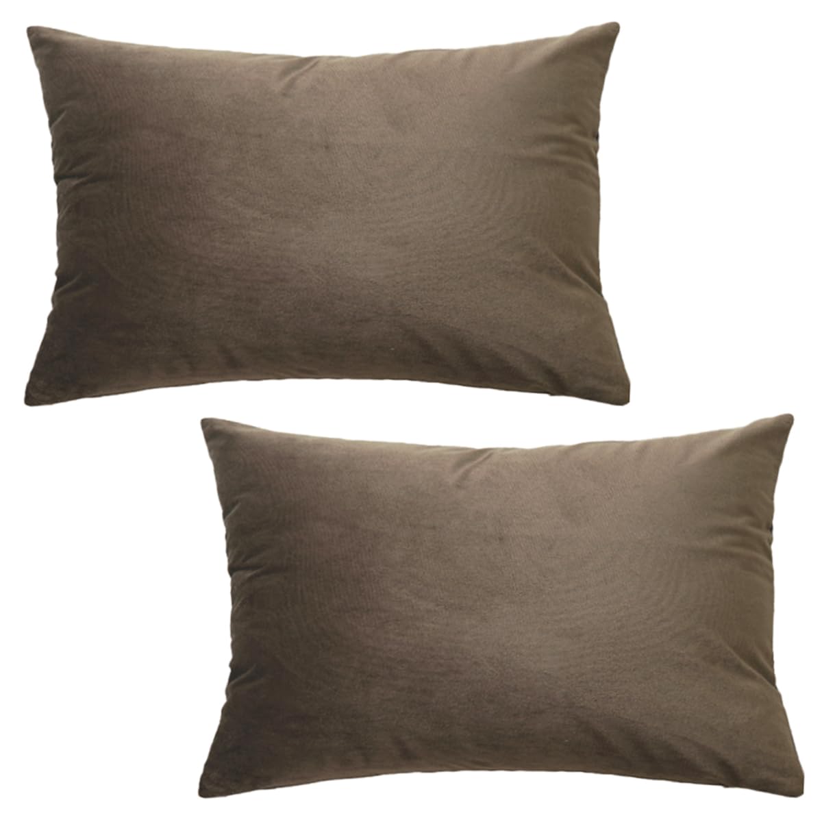 GONOVE Cushion Covers 30x50cm Decorative Modern Throw Pillow Case Pack of 2 Velvet Soft Pillow Cushion Covers Brown Pillowcase for Livingroom Sofa Bedroom