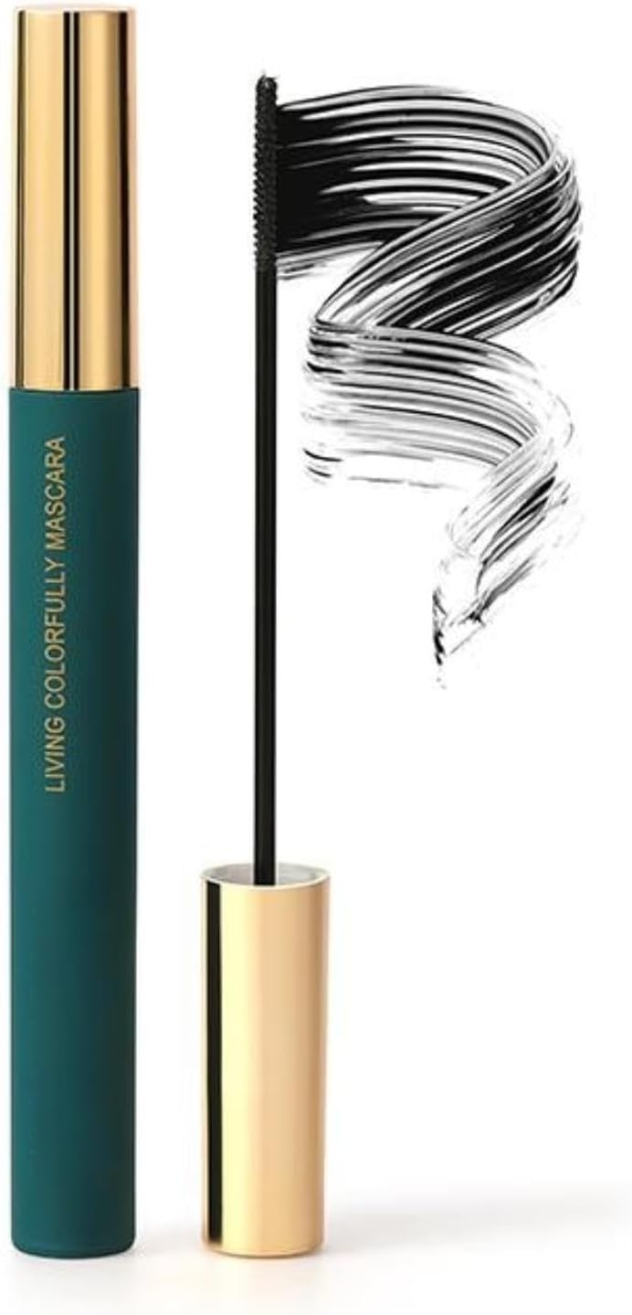 Black Mascara for Volume and Length - Waterproof, Curling, Volumizing With Falselash Effect and Soft Brush - Long Lasting, Fibre, Smudgeproof Makeup