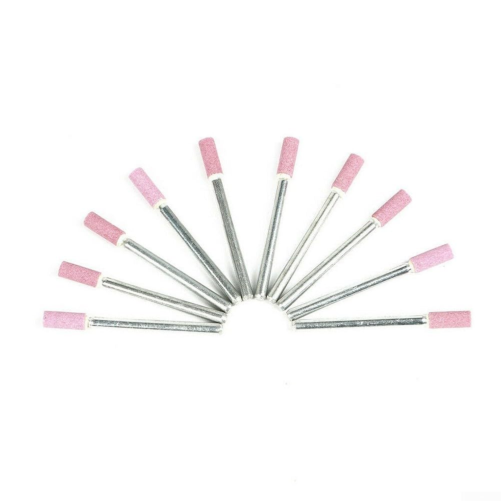 Kit di accessori per smerigliatrice rotante con 10 strumenti per lucidare e rettificare pietre in ceramica per metallo e finitura bordi