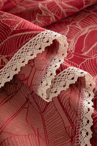 Nappe anti tache lavable rectangle rouge pour en finir avec les corvées - 6