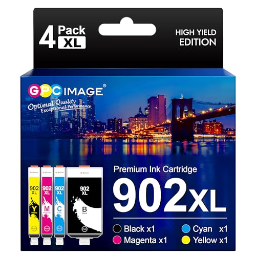Pack cartouches HP 902XL GPC Image idéal pour les dossiers administratifs et devoirs des enfants