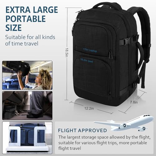 Image of Dinictis 40L Carry on Flight Approved Travel Backpack, Weekender Bag