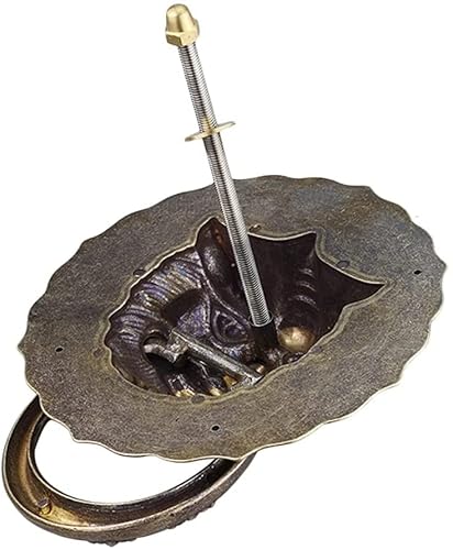 Lion Door Knockers Door Knockers For Front Door Antique Brass Labyrinth Door Knockers (Bronze 27 * 21Cm) #TOP2