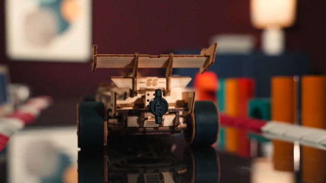 ROBOTIME 3D Wooden Puzzles for Adults, LK505 1:18 Scale Racing Car