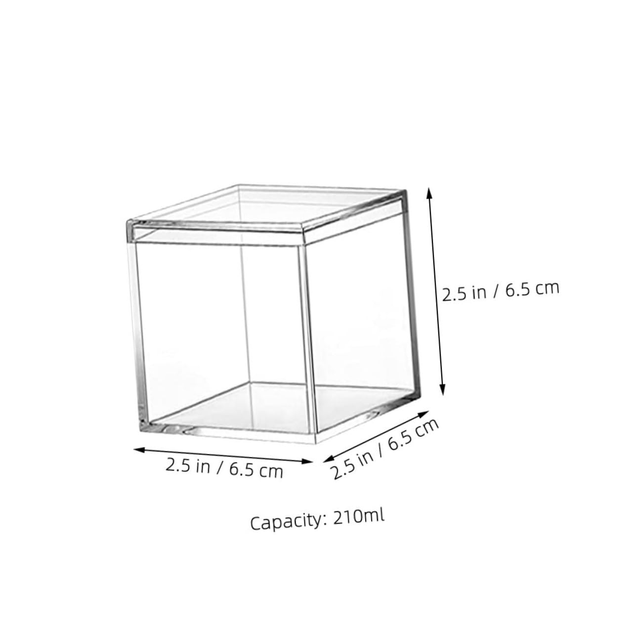 OSALADI 10 pezzi Scatola Trasparente con Contenitore per Dolci Gioielli e Regali Scatole Immagazzinaggio e Confezione per Candy Holder