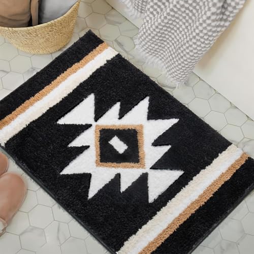 Image of AAZEEM Mat Rugs Non-Slip Abstract Bath Rugs Cute Mat Washable for Tube|Rectangular Door Mat for Home |Drawingroom |Easy Clean Indoor and Outdoor Floor Mat |Super Absorbent |White |16 inchx24 inch & 20 inchx32 inch |