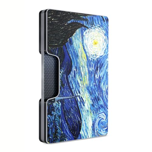 Image of Slim RFID Blocking Card Holder & Money Clip - Aluminum Wallet for Men & Women - Front Pocket Metal Minimalist Wallet Holds 15 Cards - Credit Card Holder - Durable, Lightweight, Unique Engraved Design