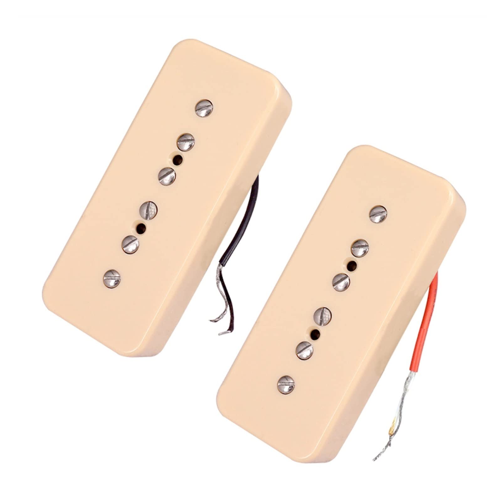 Humbuckers 2 Piezas P90 Neck & Bridge Humbucker Pickups 5052m Espacio De Postes para Piezas De Guitarra Eléctrica