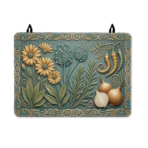 Housse de protection rustique en polyuréthane turquoise 71x50 - 2