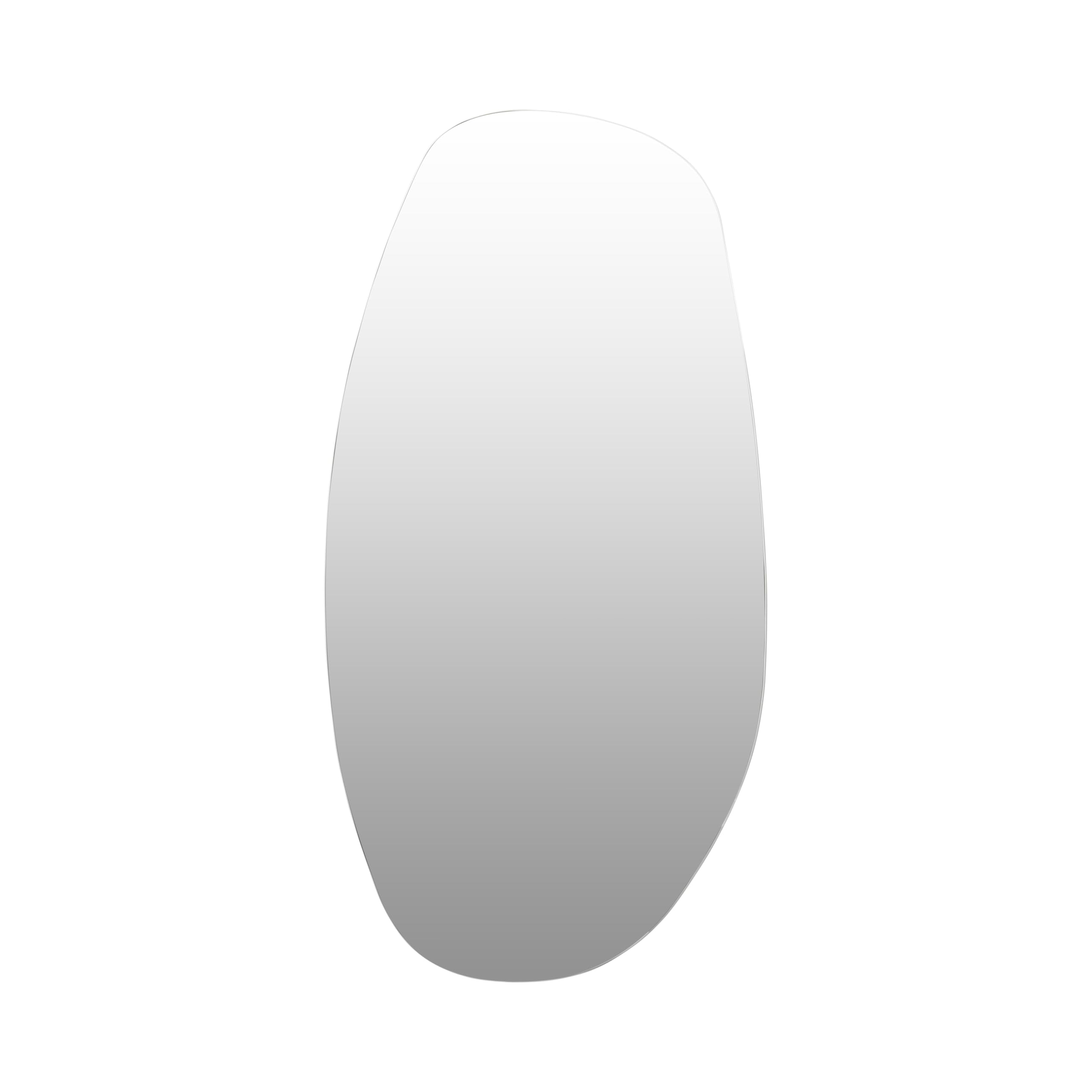 VIDISpecchio Elegante da Parete Asimmetrico | Decorativo Ovale 95 x 55 cm | Design Asimmetrico da Appendere | Specchio Moderno da Parete