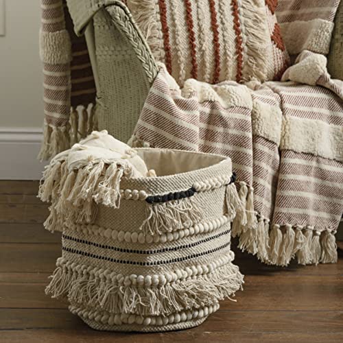 Primitives-by-Kathy-Black-Tassels-Decorative-Bin Primitives by Kathy Black Tassels Decorative Bin