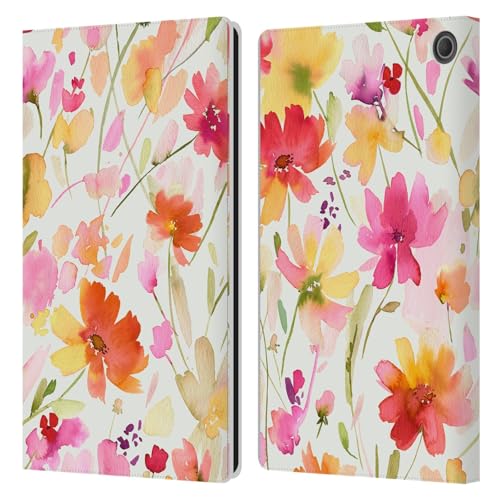 Étui portefeuille Amazon Fire Max 11 Ninola Cosmos Jaune Floral