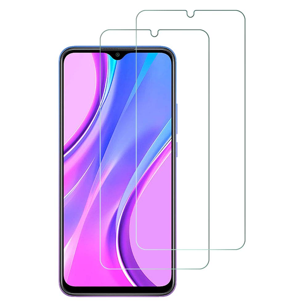 Widamin 2Pack, Screen Protector Compatible with Redmi 9, Premium Tempered Glass with 9H Hardness, [Crystal Clearity], [Scratch-Resistant], [No-Bubble] For Xiaomi Redmi 9