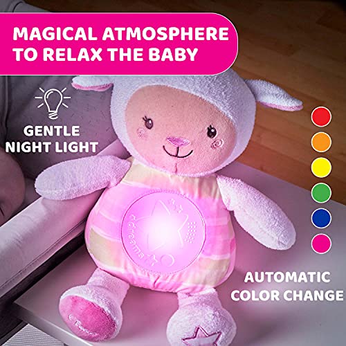 Chicco First Dreams Knuffel Schaap, Zacht Knuffelschaap met Babynachtlampje en Ontspannende Muziek, Spraakopname en… - Image 4