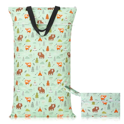 Kaisibum 2er Set Nasstasche für Windeln